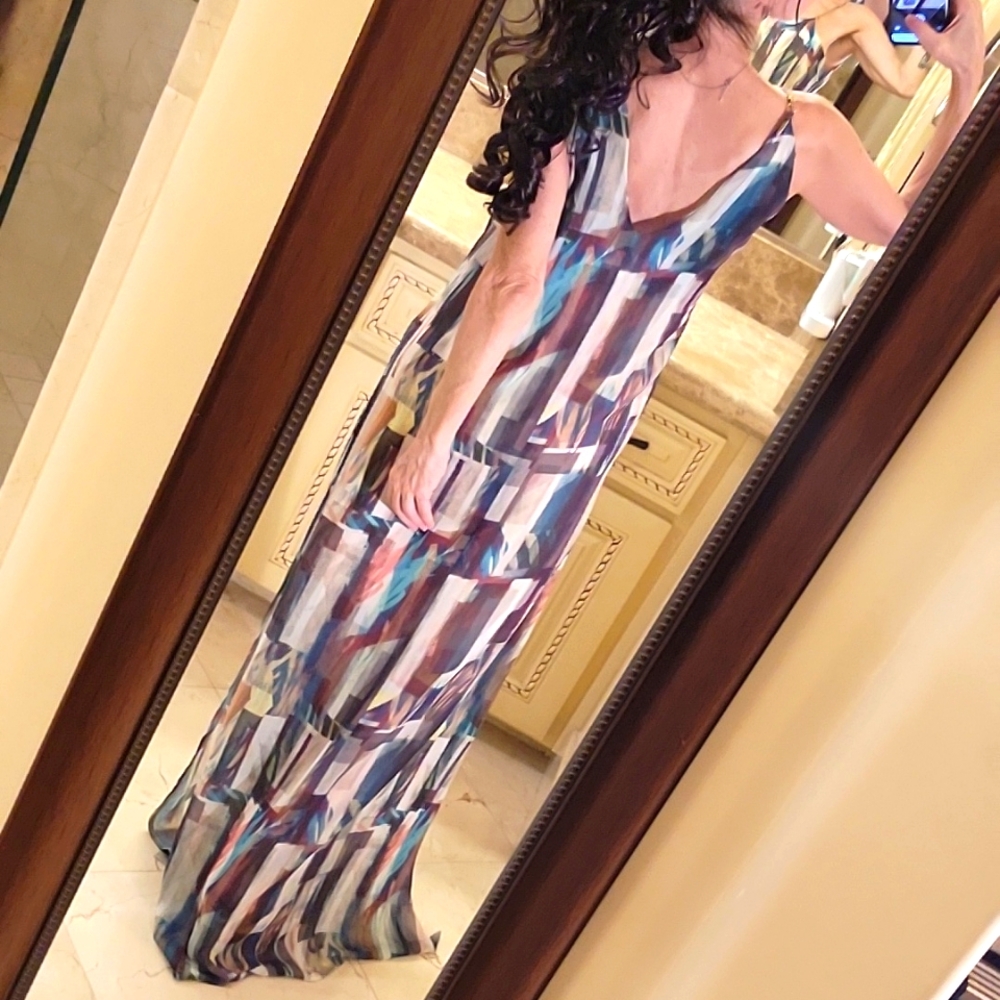 Loja 18 Brazilian Multi-colored Maxi Dress, XS/S - Picture 9 of 16